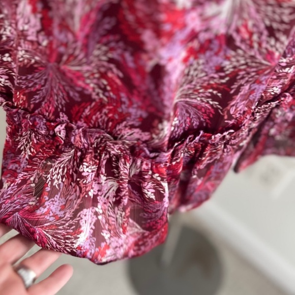 BCBGeneration Women's Long Sleeve Mock Neck Flounce Hem Mini Dress Size 8 NWT - Picture 6 of 12